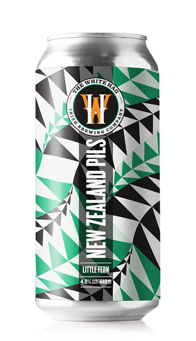 Little Fern New Zealand Pilsner craft beer by The White Hag Brewery, 4.5% ABV
